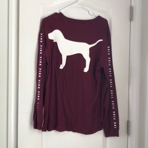 Pink long sleeve t shirt